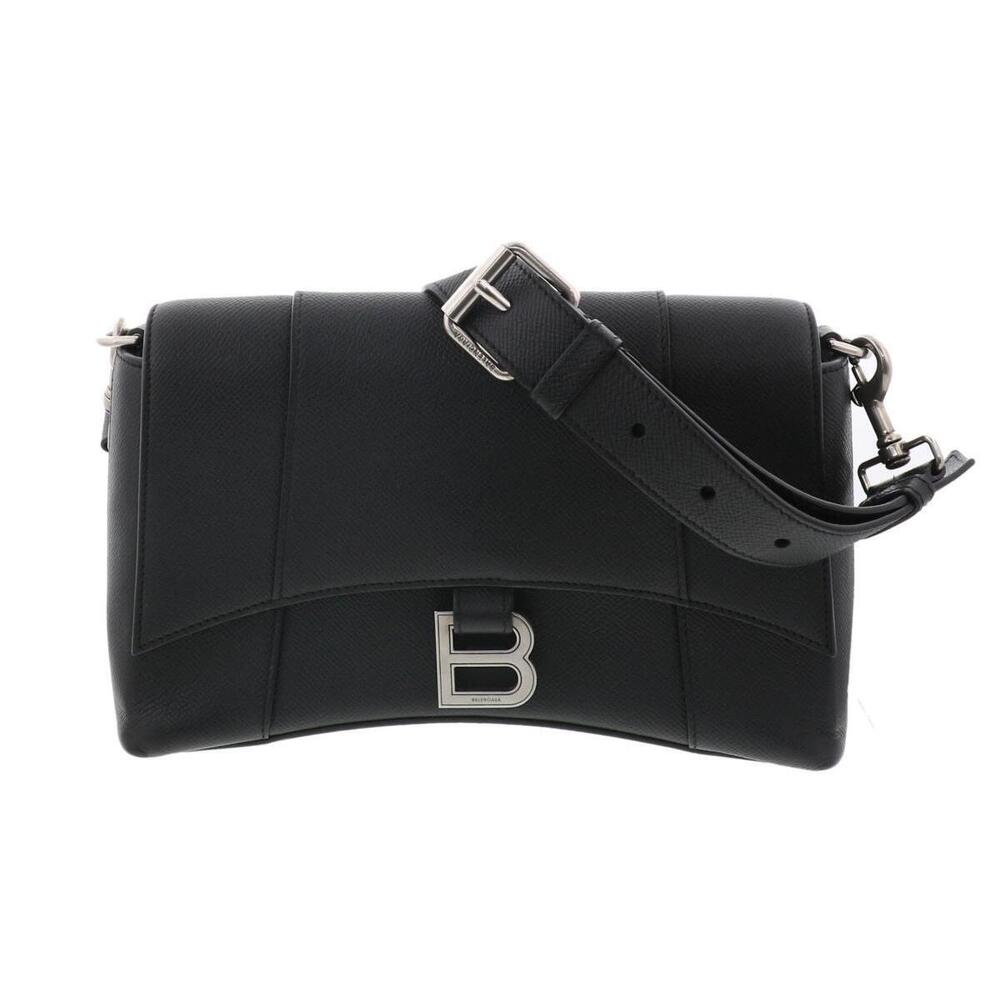 BALENCIAGA Downtown Shoulder Bag Black